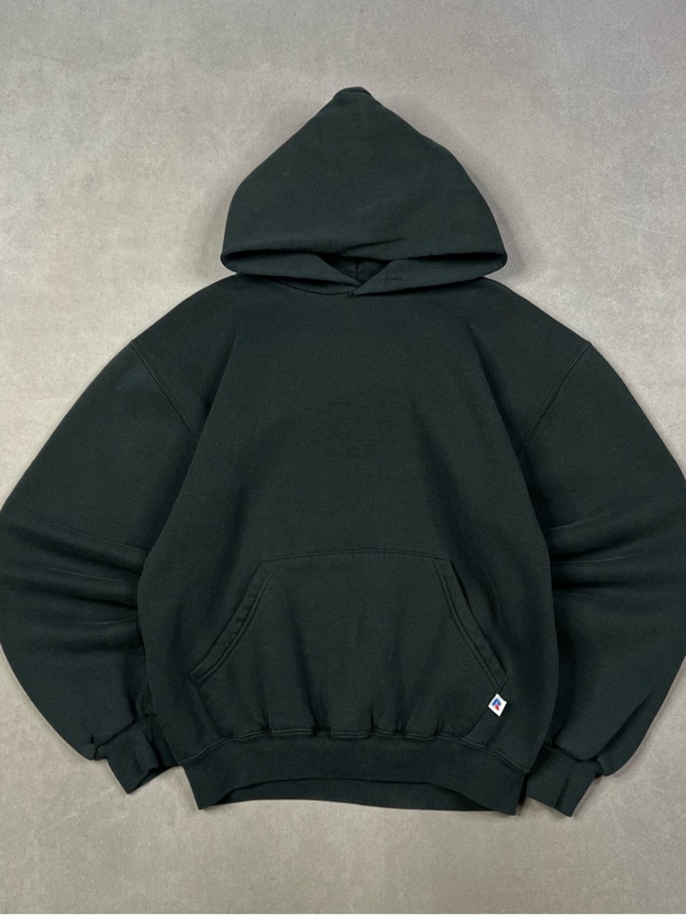 Russell Athletic Blank  Black Crewneck Hoodie Sweatshirt Vintage